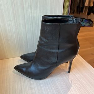 Schutz Black Stiletto Booties